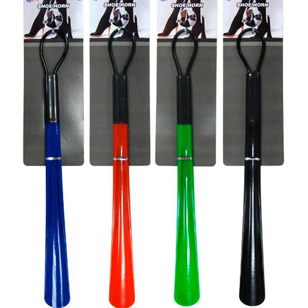 1 Plastic Shoe Horn 18.5" Long Flexible Handle Shoehorn Sturdy Slip Men Shoes !