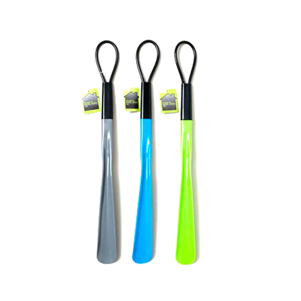 1 Plastic Shoe Horn 18.5" Long Flexible Handle Shoehorn Sturdy Slip Men Shoes !