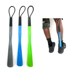 1 Plastic Shoe Horn 18.5" Long Flexible Handle Shoehorn Sturdy Slip Men Shoes !