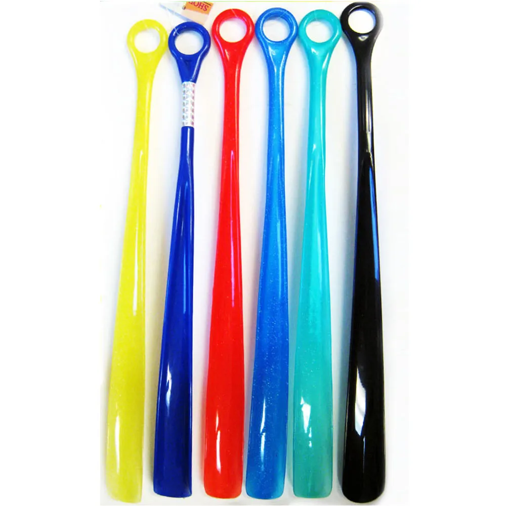 1 Plastic Shoe Horn 18.5" Long Handle Shoehorn Flexible Sturdy Slip Men Shoes