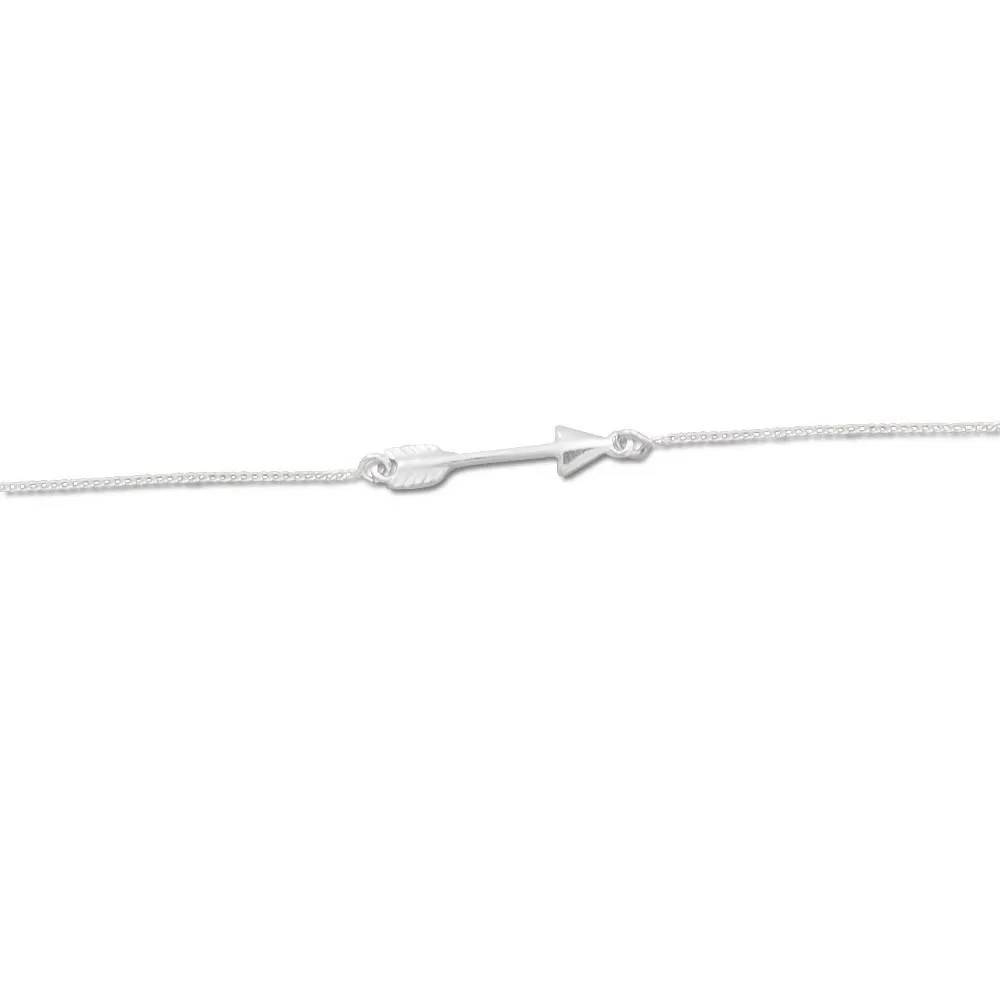 11"   1" Sideways Arrow Anklet