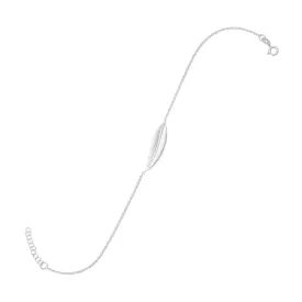 11"   1" Sideways Feather Anklet