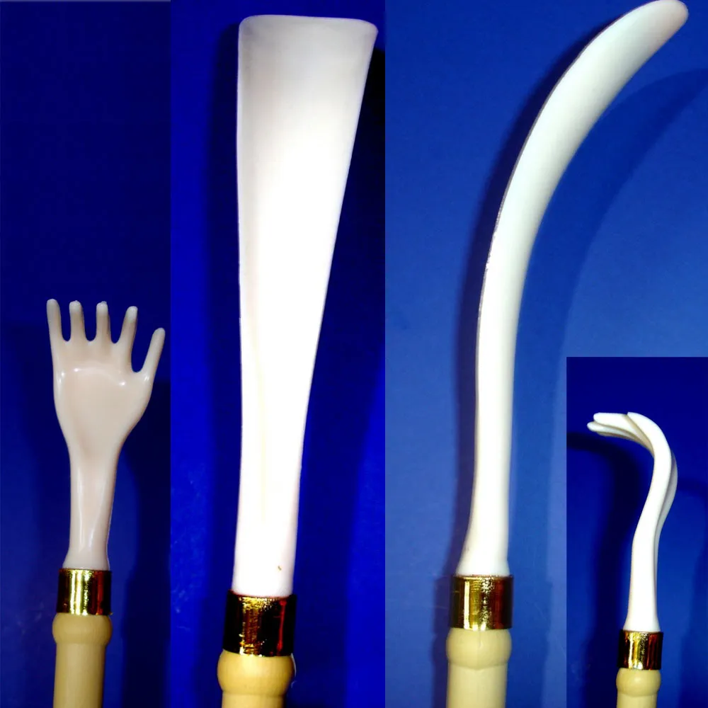 2 New Long 20" Shoehorn Back Scratcher Reach Shoe Horn Hand Tool Massager Gift
