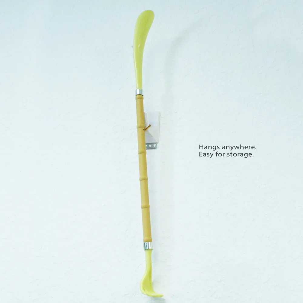 2 New Long 20" Shoehorn Back Scratcher Reach Shoe Horn Hand Tool Massager Gift