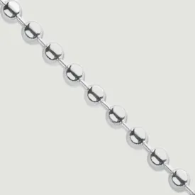 4mm Silver Ball Bracelet