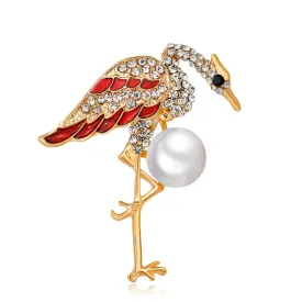 Alloy Rhinestone Bird Brooch-Fashion Accessories-Holiday Brooch-Retro Brooch-Perfect Gift for Women