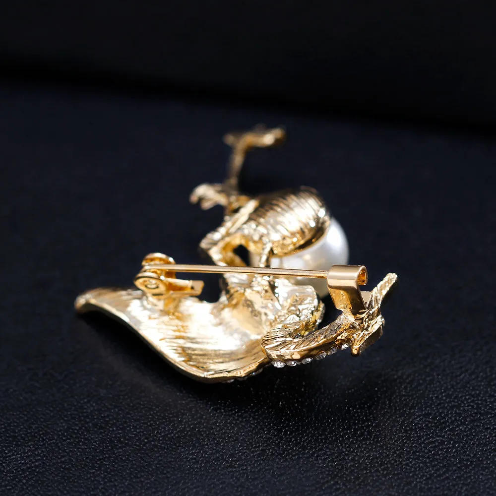 Alloy Rhinestone Bird Brooch-Fashion Accessories-Holiday Brooch-Retro Brooch-Perfect Gift for Women