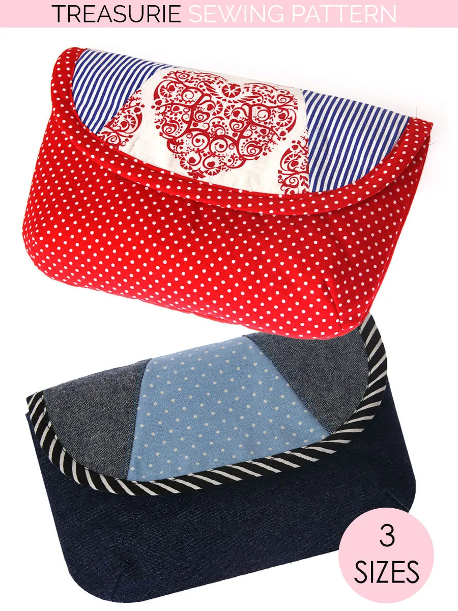 (B909) Clutch Purse Sewing Patten PEYTON