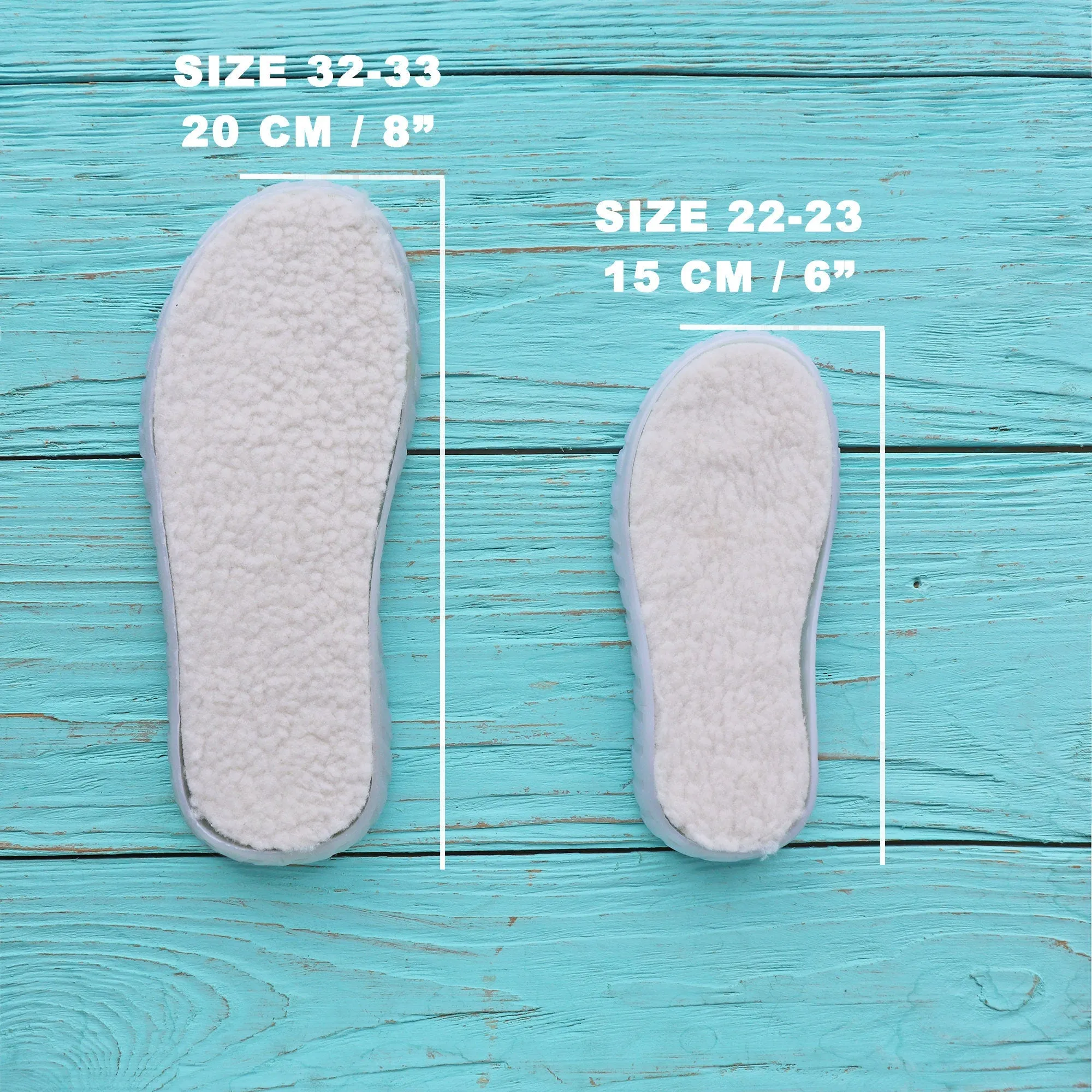 Baby Rubber Soles, Sizes 22-33