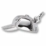Baseball Cap Charm In Sterling Silver