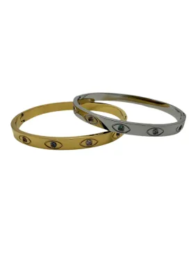 Bejeweled Eye Bangle