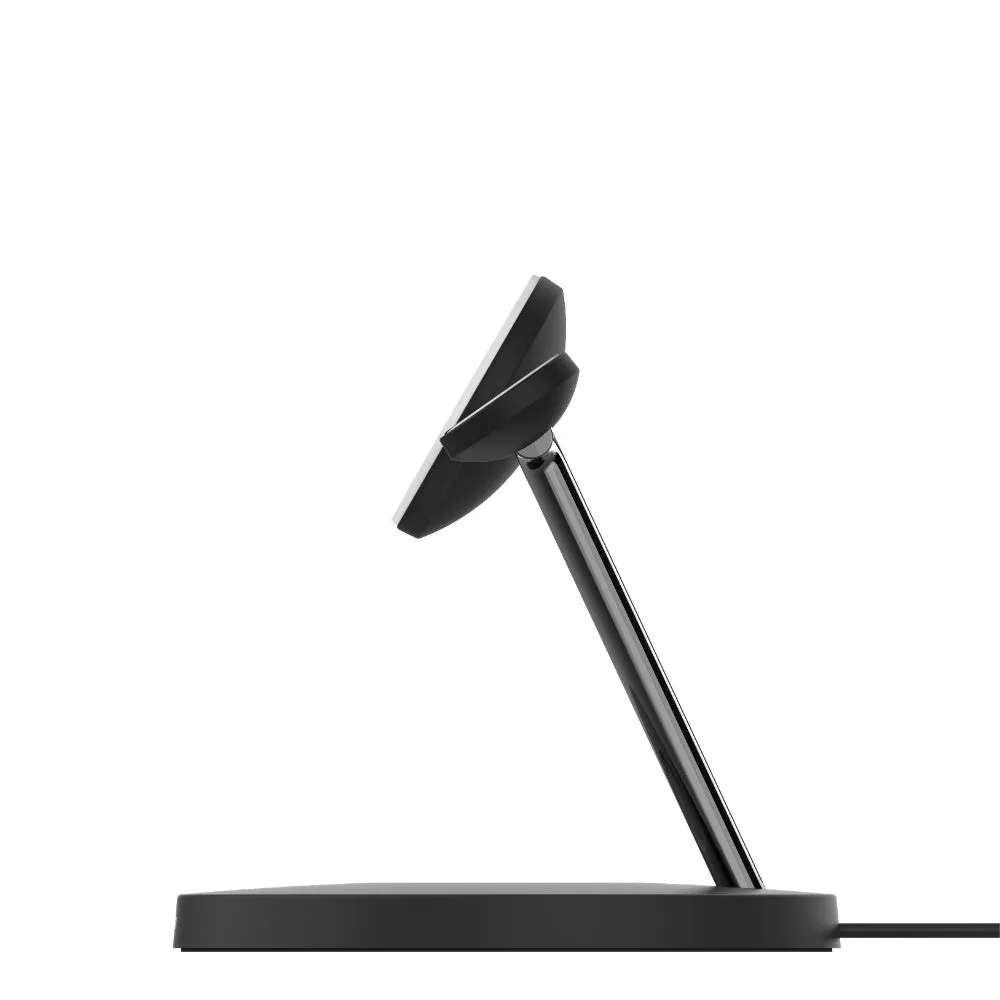 BELKIN BoostCharge Pro 3-In-1 Wireless Stand Fast Charger with 15W MagSafe - Black