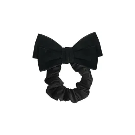 Black Velvet Bowtie Hair Loop Retro Versatile French Small Fragrant Wind Hair Rope Headrope Hair Accessories