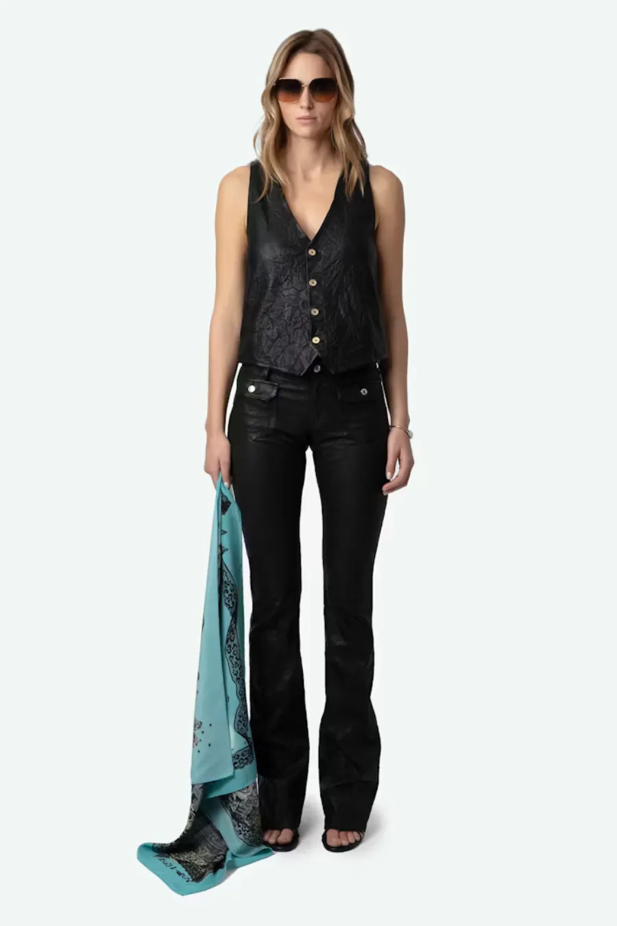 Blondie Zadigcity Scarf Aqua