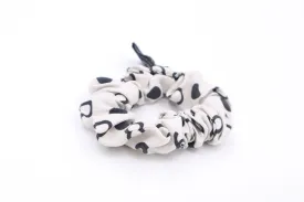 Chanel Scrunchie in Black & White Silk