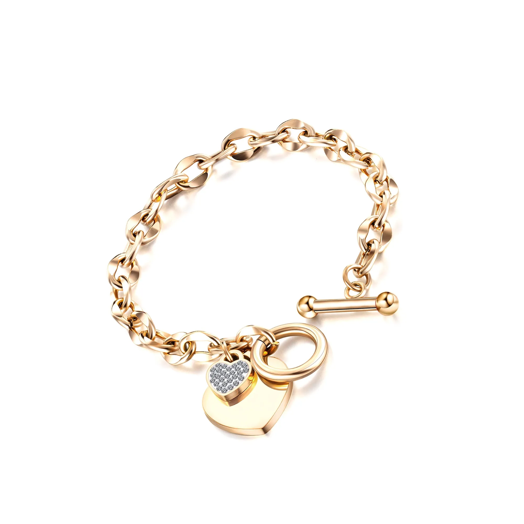 Charm Bracelets - [316L Stainless Steel, Rose Gold, Silver]