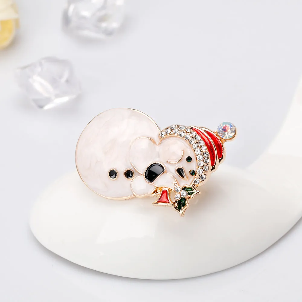 Christmas snowman brooch, fashionable accessories, retro brooch, Christmas brooch, is the perfect gift for Christmas