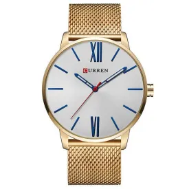 CURREN Men's Luxury Stainless Steel Waterproof Quartz Sports Watch