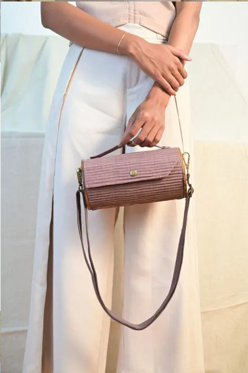 Evening Pansy Round Clutch