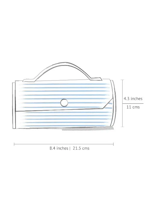 Evening Pansy Round Clutch