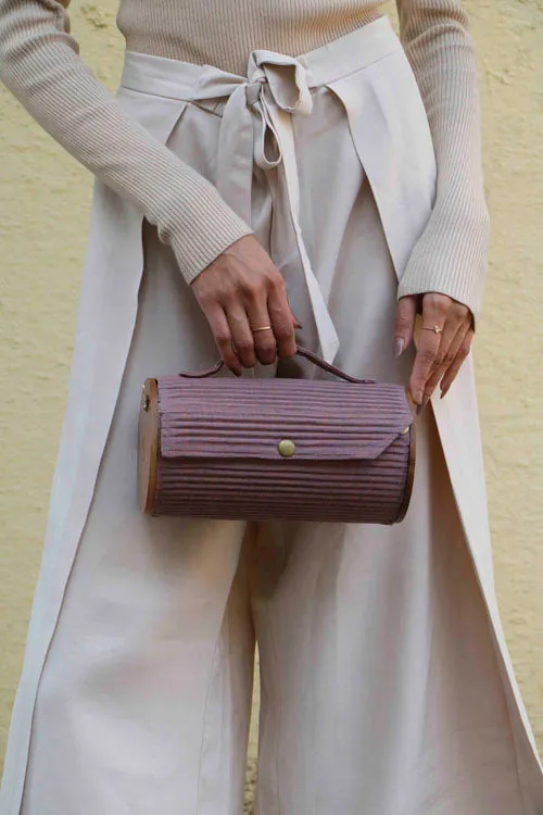 Evening Pansy Round Clutch