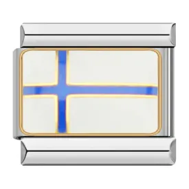 Finland Flag Italian Bracelet Charm
