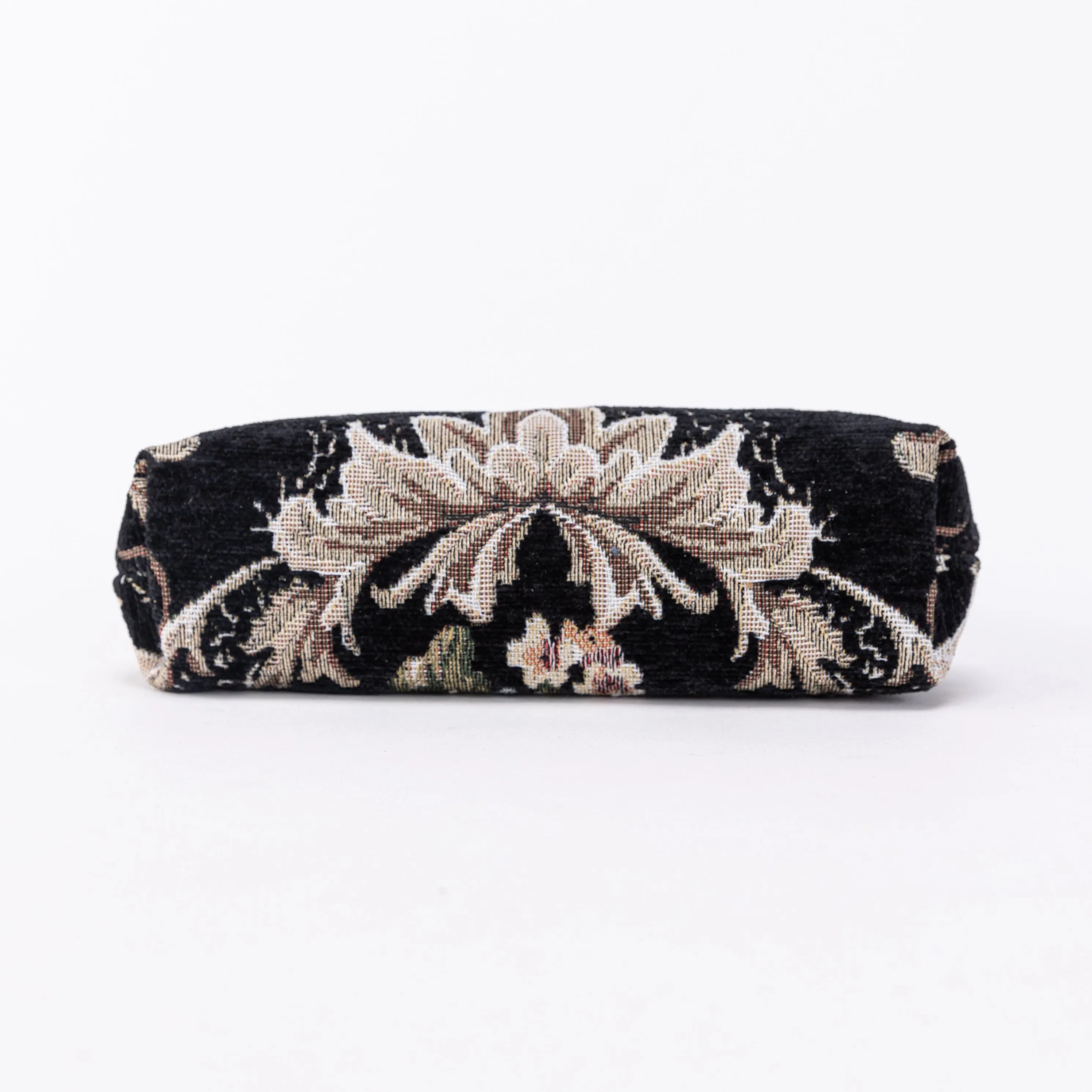 Floral Black Alma Clutch