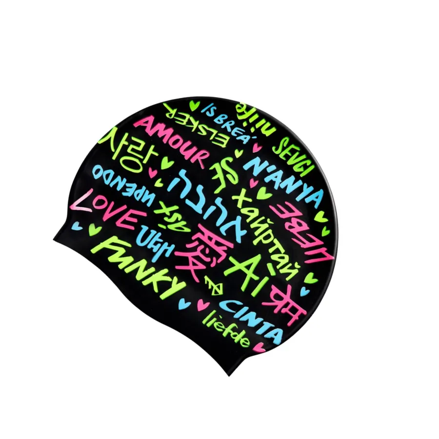 Funky Silicone Swimming Cap FYG017N - Love Funky