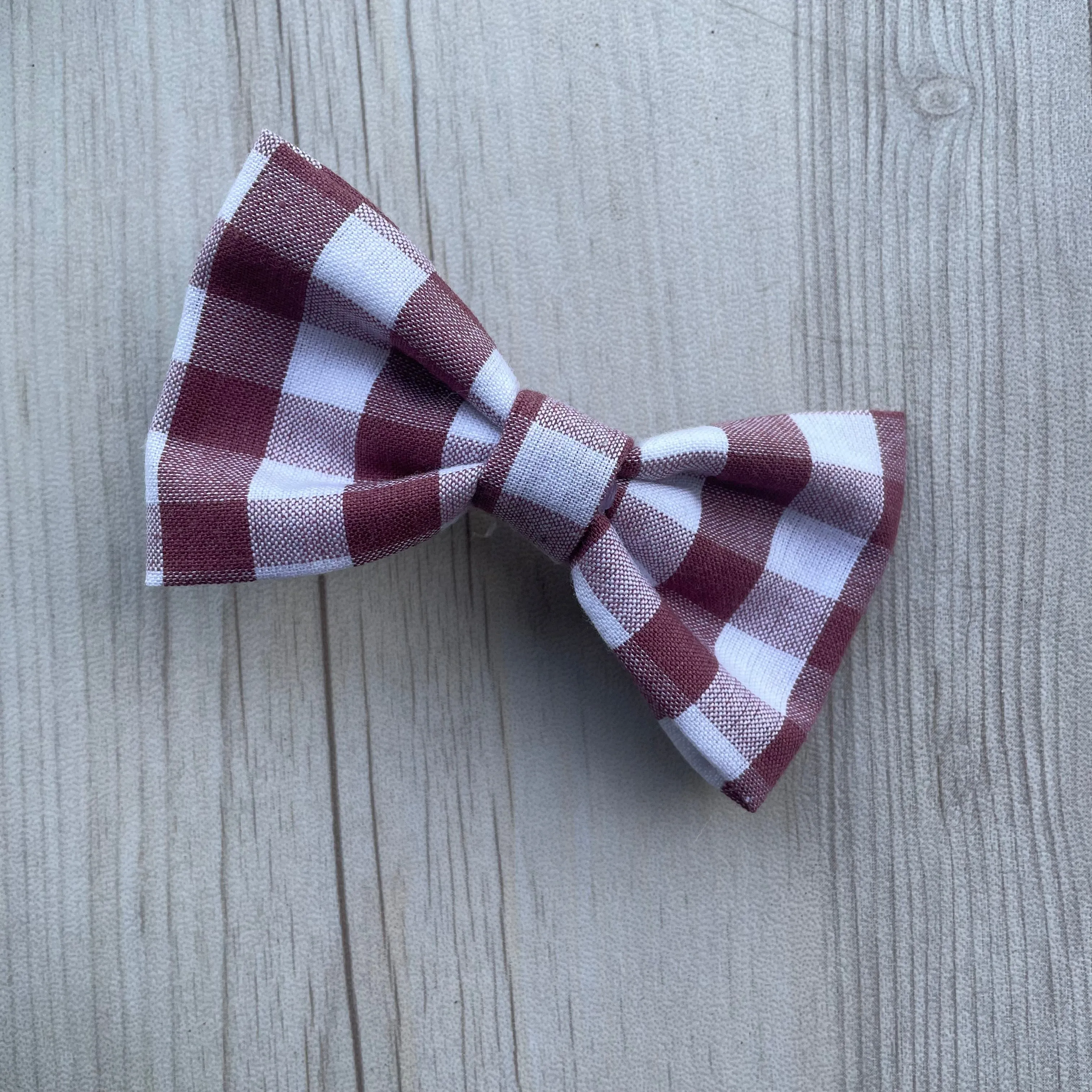 Gingham Fabric Bow