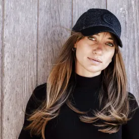 Kentucky Glitter Baseball Cap - Black