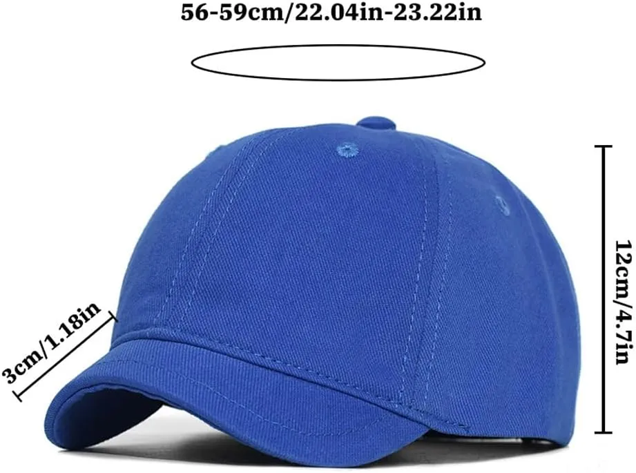 Men's Short Brim Baseball Cap Quick Dry Lightweight Breathable Adjustable Unstructured Dad Hat