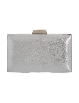 Metallic Evening Clutch Silver