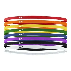 Nike Elastic Headbands- 8 Pack- Pimento