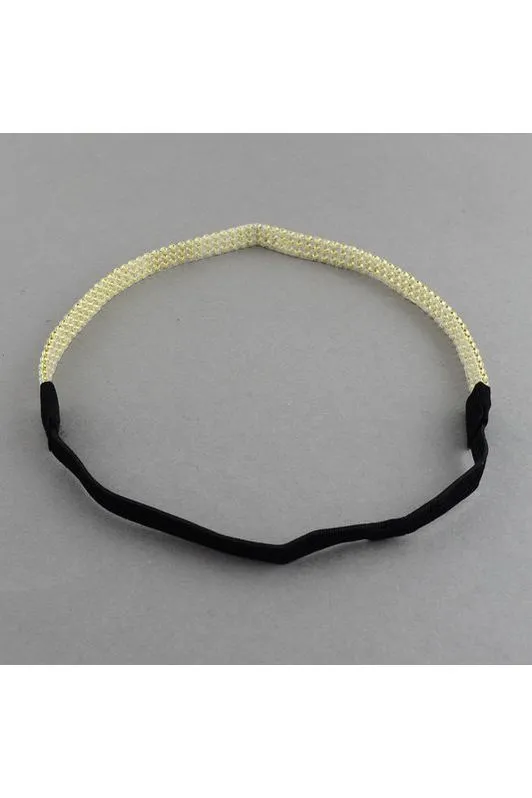 QueenMee Accessories Diamante Headband With Elastic