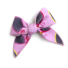 Serena Pink Tennis CLIP BOW