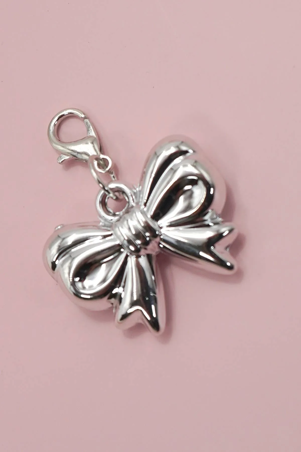 Shoe Charm Classic Silver Bow Sneaker Charm
