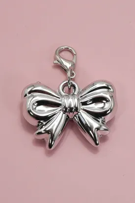 Shoe Charm Classic Silver Bow Sneaker Charm