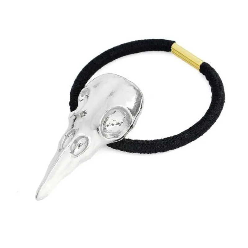 Vintage Raven Skull Elastic Hairband