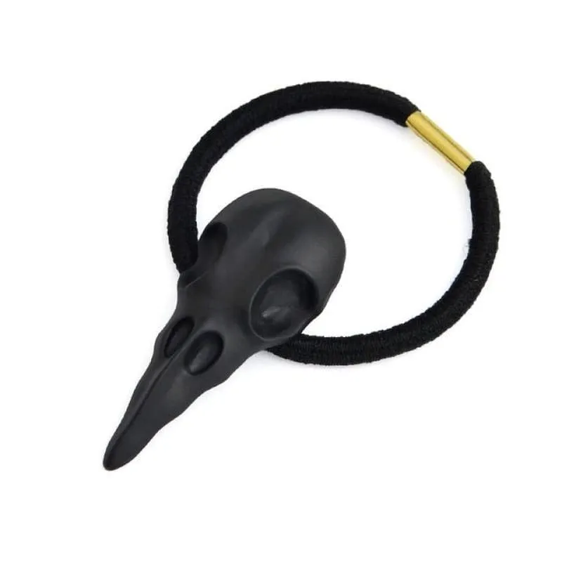 Vintage Raven Skull Elastic Hairband