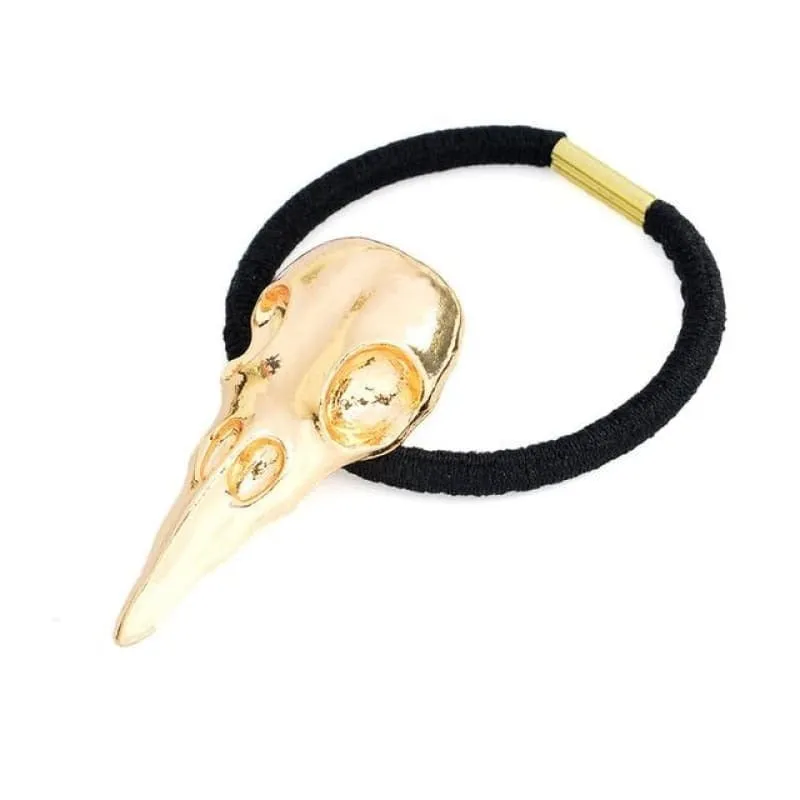 Vintage Raven Skull Elastic Hairband