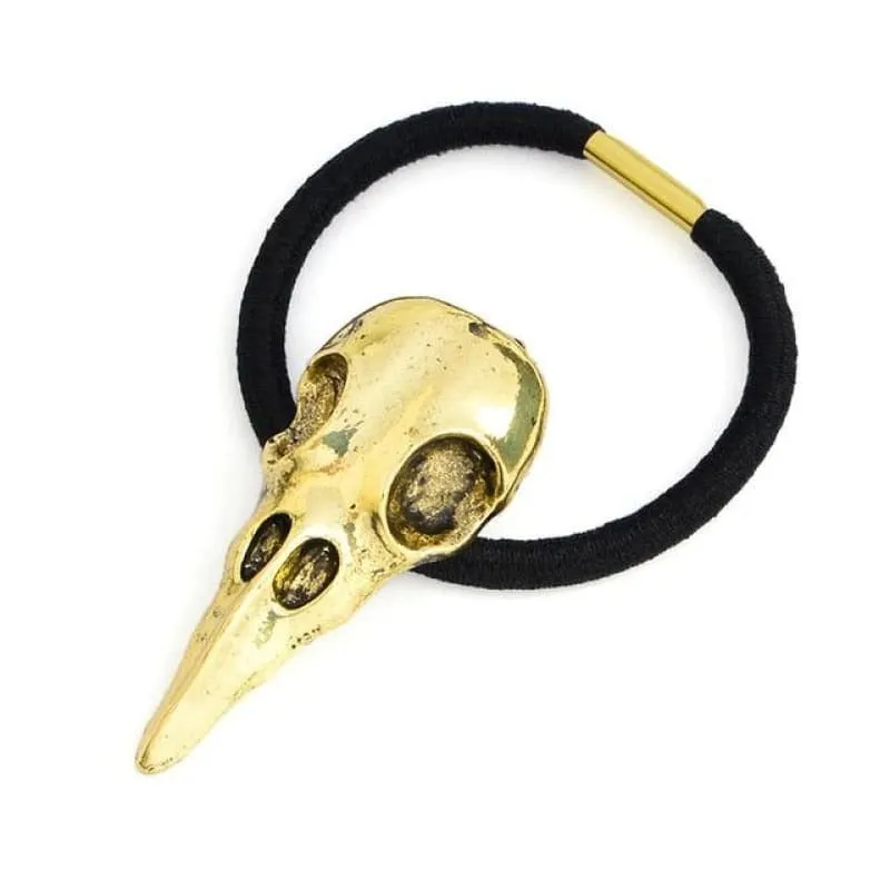 Vintage Raven Skull Elastic Hairband