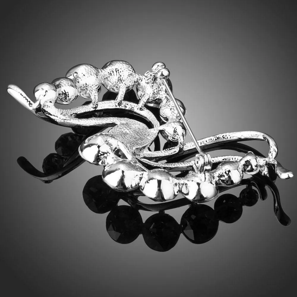 Wave Shape Scarf Pins Brooch