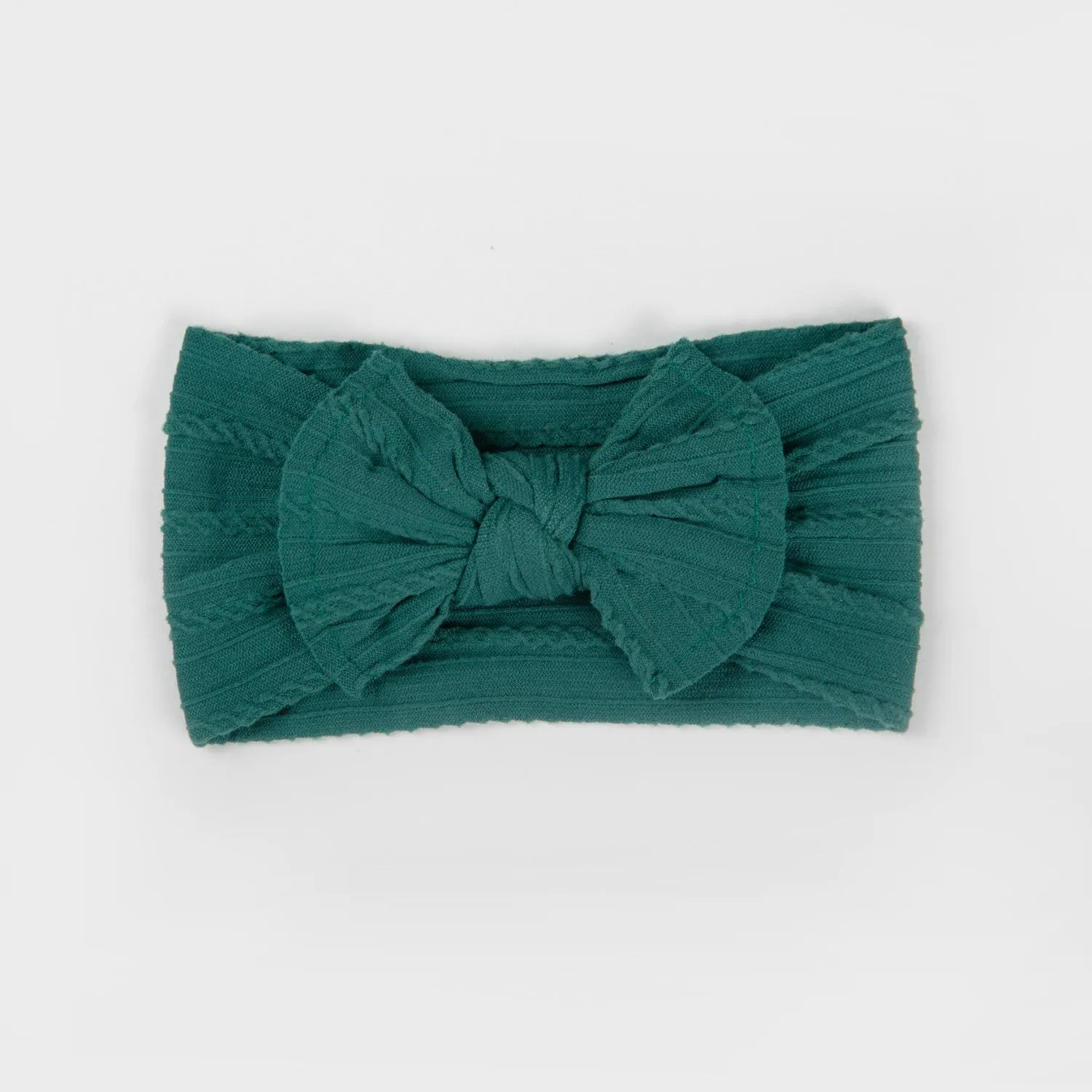 Wild Kind Ayla Wide Bow Headband - Forest