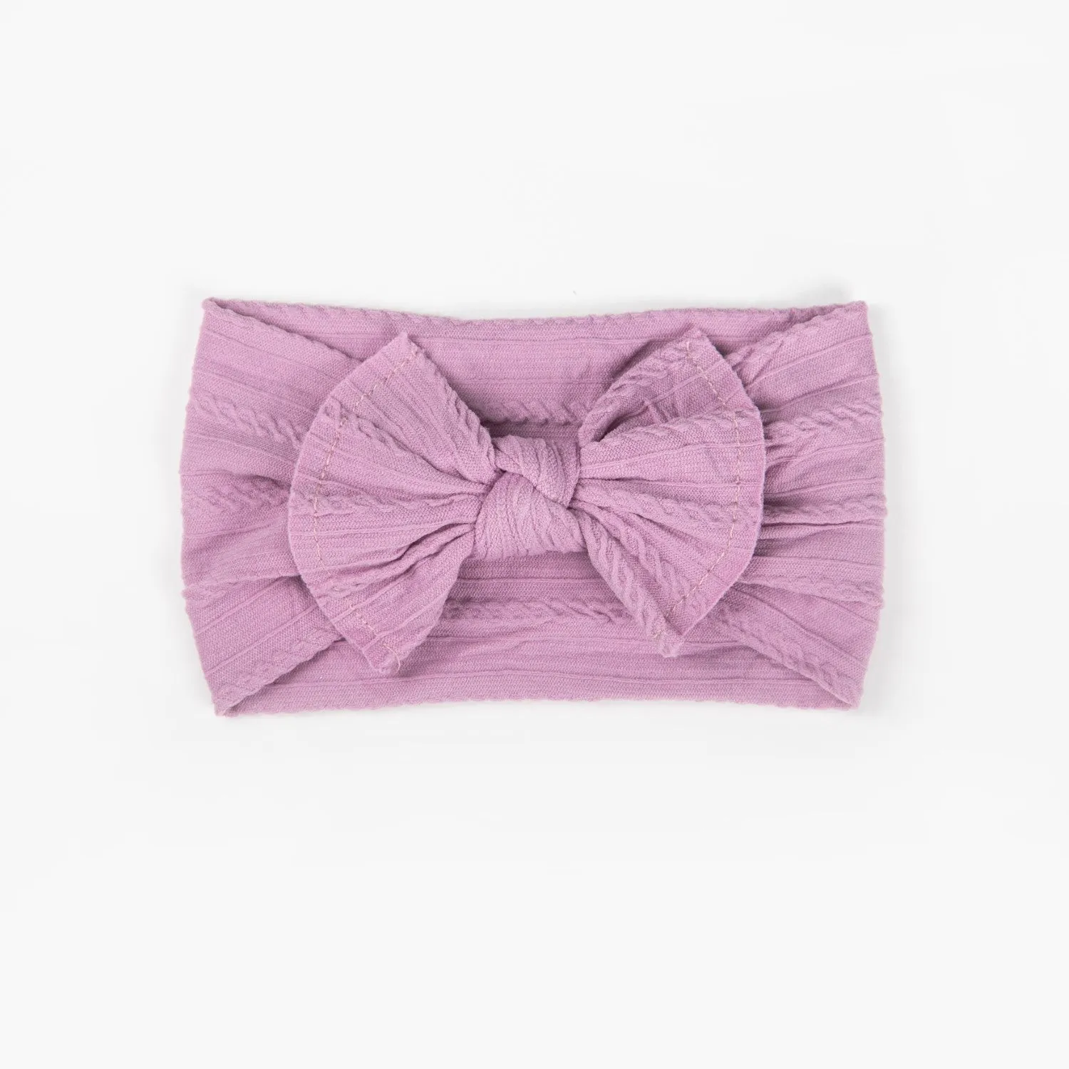 Wild Kind Ayla Wide Bow Headband - Lavender