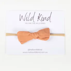 Wild Kind Dorothy Linen Bow Headband - Autumn
